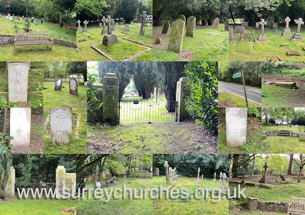 collage of puttenham cemetery