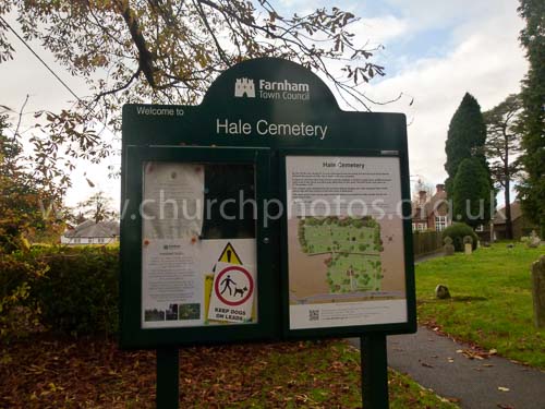 image of Upper Hale cemetery gate